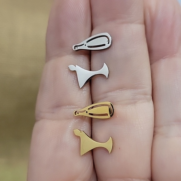 Happy Hour Cocktail Stud Earrings, choice of color - Picture 1 of 4